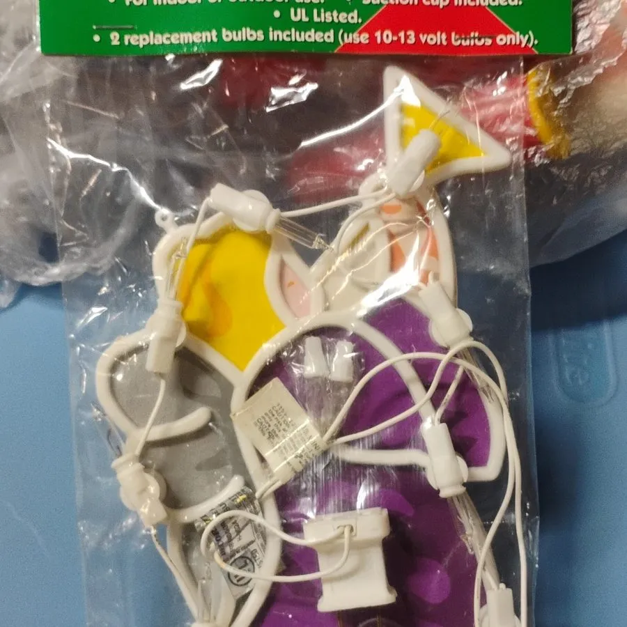 Вакуумная присоска vtg Holiday Traditions 10-Light Multicolor String Lights Suct — фото лота 1