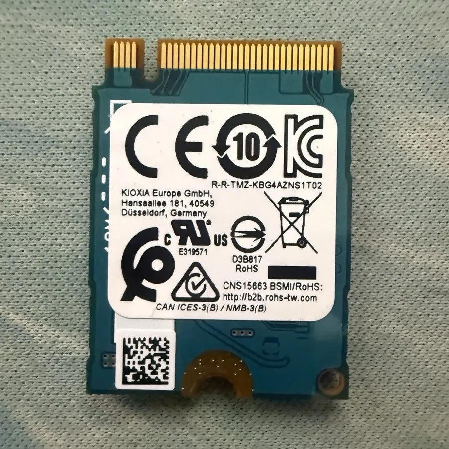 SSD-накопитель 512GB NVMe SSD M.2 2230 KIOXIA BG4 KBG40ZNS512G PCIe Gen3 Excelle