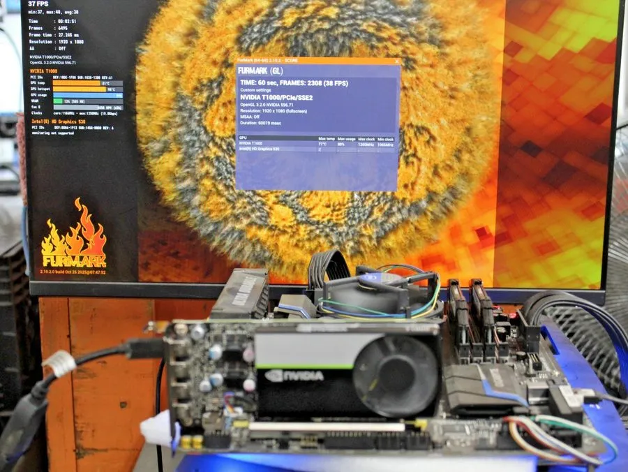 Dell Nvidia Quadro T1000 4GB DDR6 PCI Express 3.0 4xMD Ports Video Card T9-D8