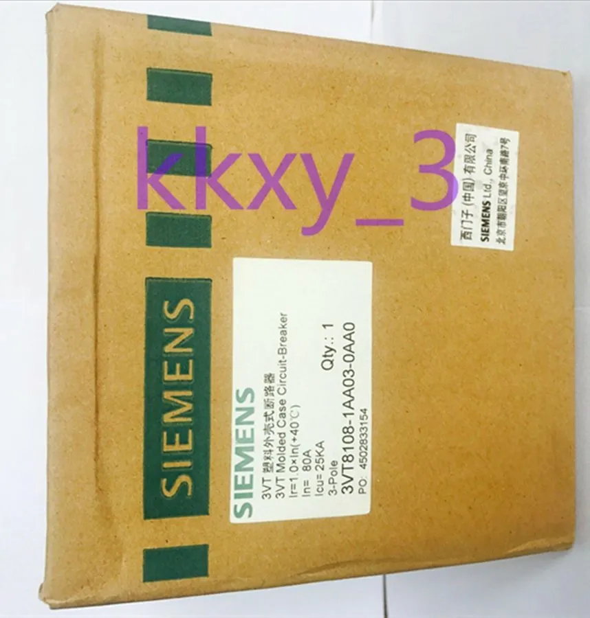 Автоматический выключатель Siemens 3VT8108-1AA03-0AA0 3P 80A circuit breaker