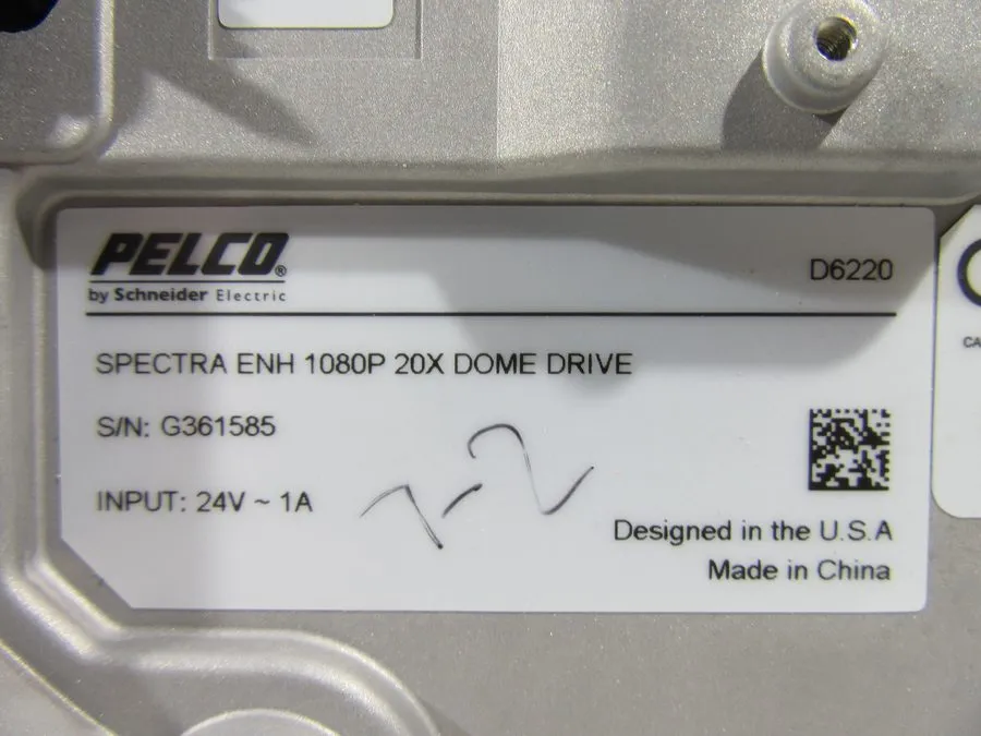 Камера Pelco D6220 Spectra ENH 1080P 20X Dome Drive Camera (Repaired)