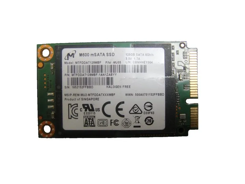 SSD-накопитель NetApp 501-01119 Micron M600 mSATA SSD 128GB Boot Drive для FAS26 — фото лота 1
