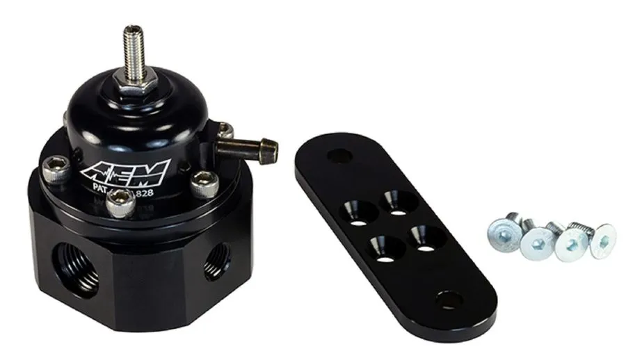 Трубопроводная арматура AEM Universal Black Anodized Adjustable Fuel Pressure Re