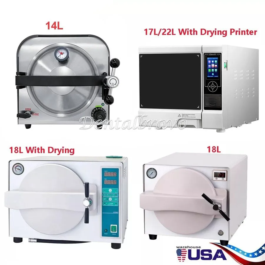 Стерилизатор 18L/22L Dental Autoclave Steam Sterilizer/Medical Class B Steriliza