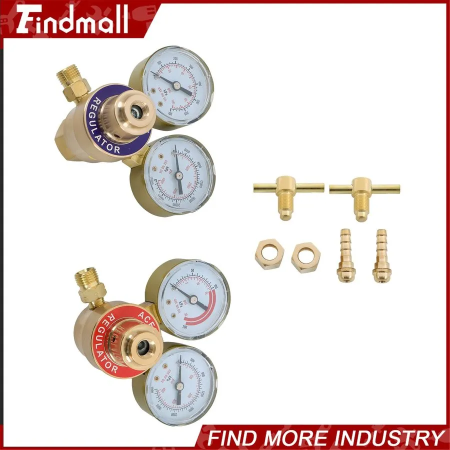 Трубопроводная арматура Oxygen Acetylene Gas Regulator Welding Cutting Torch Dua