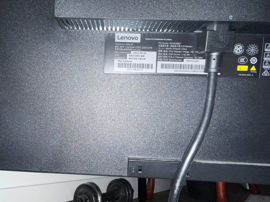 Монитор Lenovo ThinkVision P32p-20 31.5 inch Widescreen 4K LED Monitor