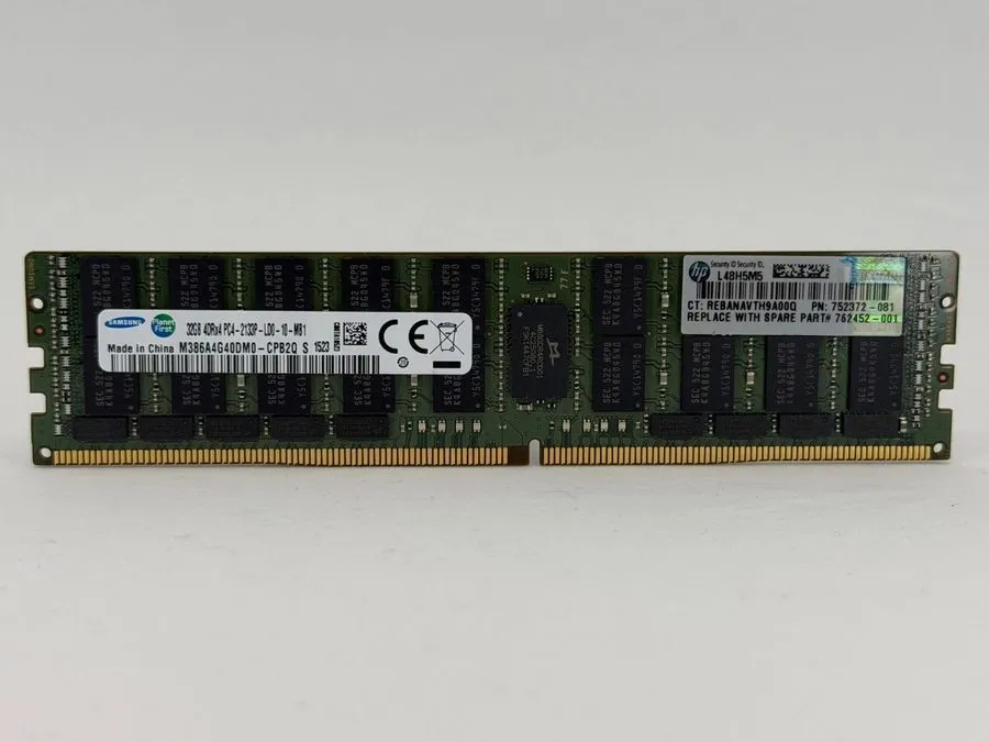 Модуль памяти Samsung 32GB DDR4 2133MHz 4DRx4 ECC LRDIMM (M386A4G40DM0-CPB2Q) — фото лота 1