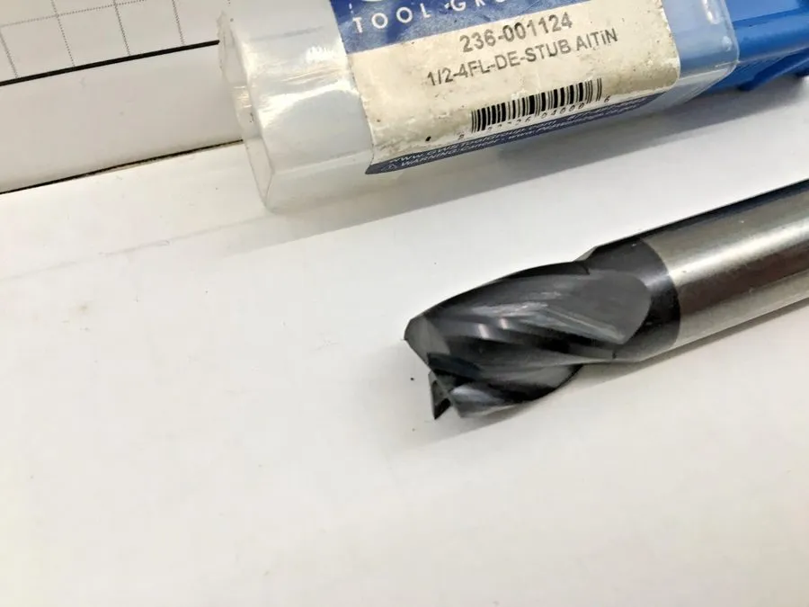 Режущий инструмент Zoro Select 236-001124 Carbide End Mill, 1/2In, 4Fl, Double, 