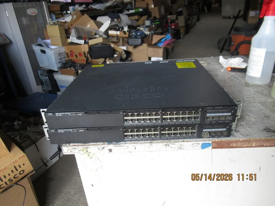 Коммутатор Cisco Catalyst 3650 24-Port PoE 2x 10G SFP+ Network Switch WS-C3650-2