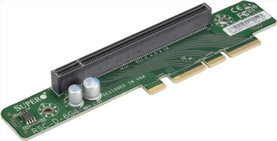 Райзер-плата Supermicro RSC-D-6G4 1U LHS DCO Riser card with one PCI-E 4.0 x16 s — фото лота 1