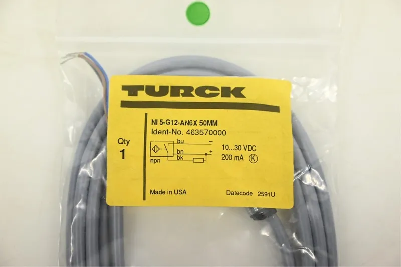 Датчик приближения TURCK PROXIMITY SENSOR NI5-G12-AN6X 10-30 VDC 200 MA