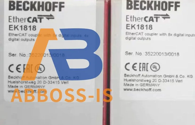 Шлюз полевой шины Beckhoff EtherCAT Coupler EK1818 8DI 4DO 24VDC