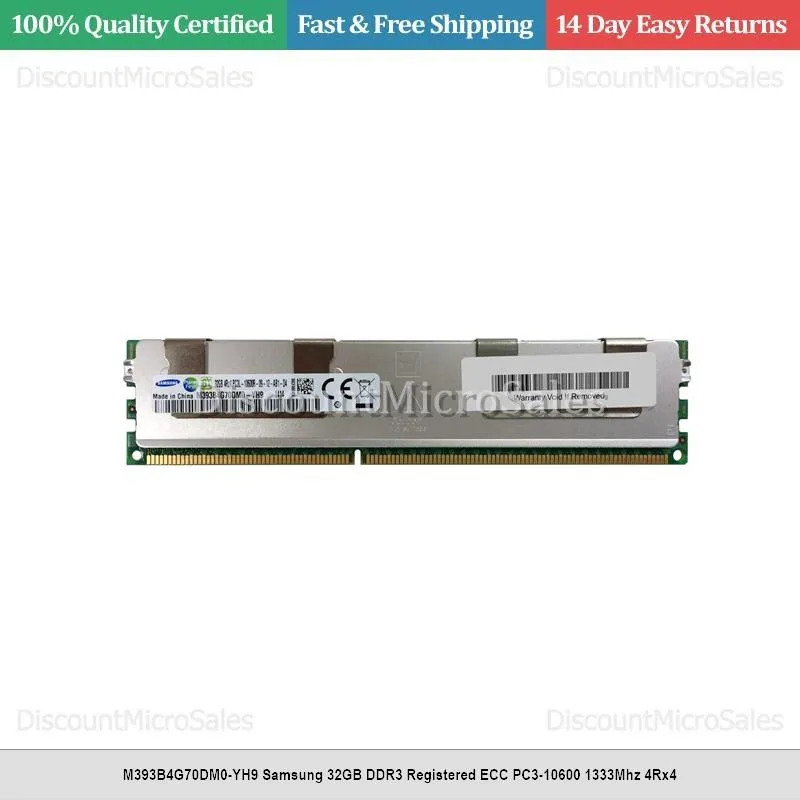 Модуль памяти M393B4G70DM0-YH9 Samsung 32GB DDR3 Registered ECC PC3-10600 1333Mh