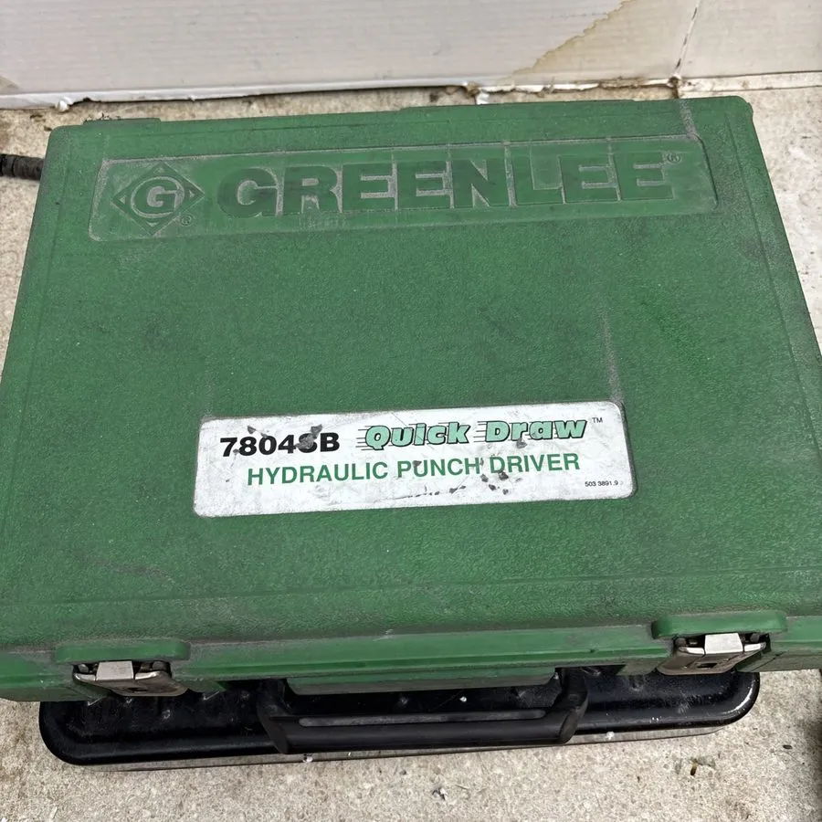 Электрооборудование Greenlee 7804SB Quick Draw Hydraulic Punch Driver Knockout S — фото лота 2