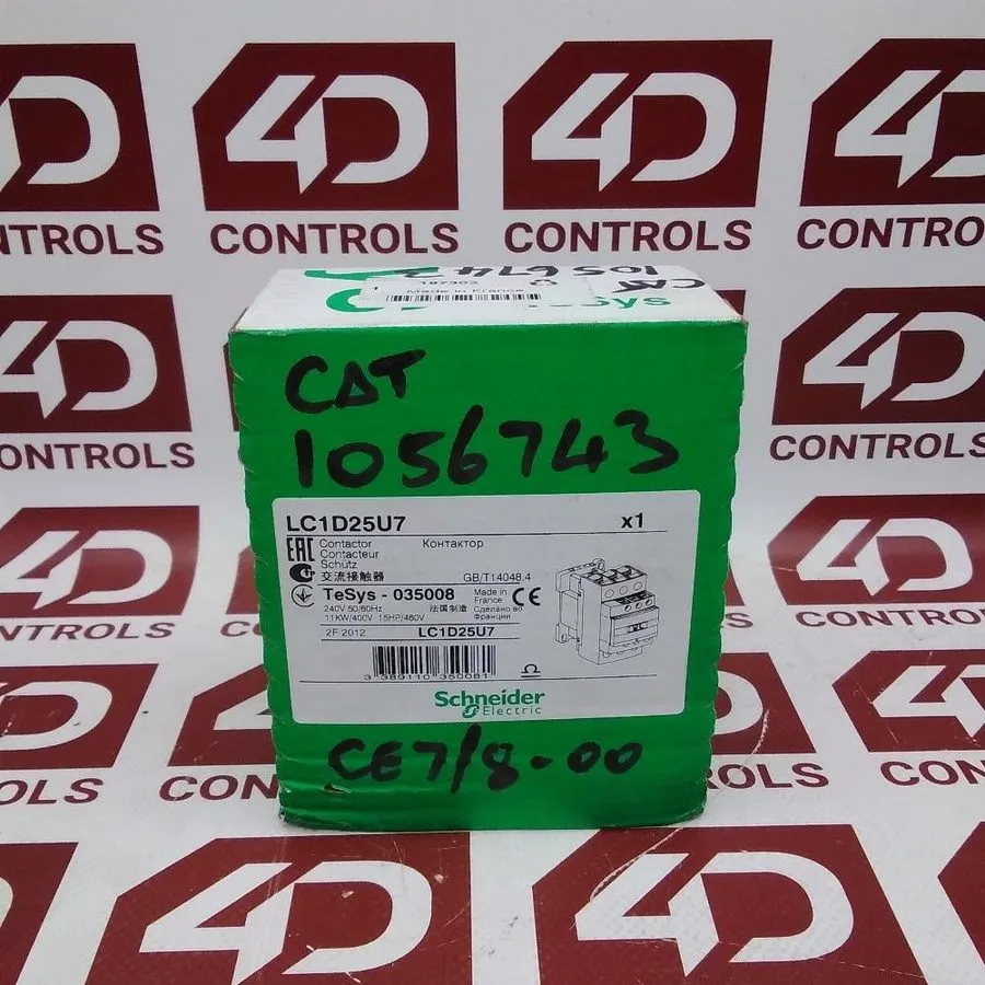 Контактор TeSys Deca LC1D25U7 Contactor 240V coil 25A replace Schneider AC