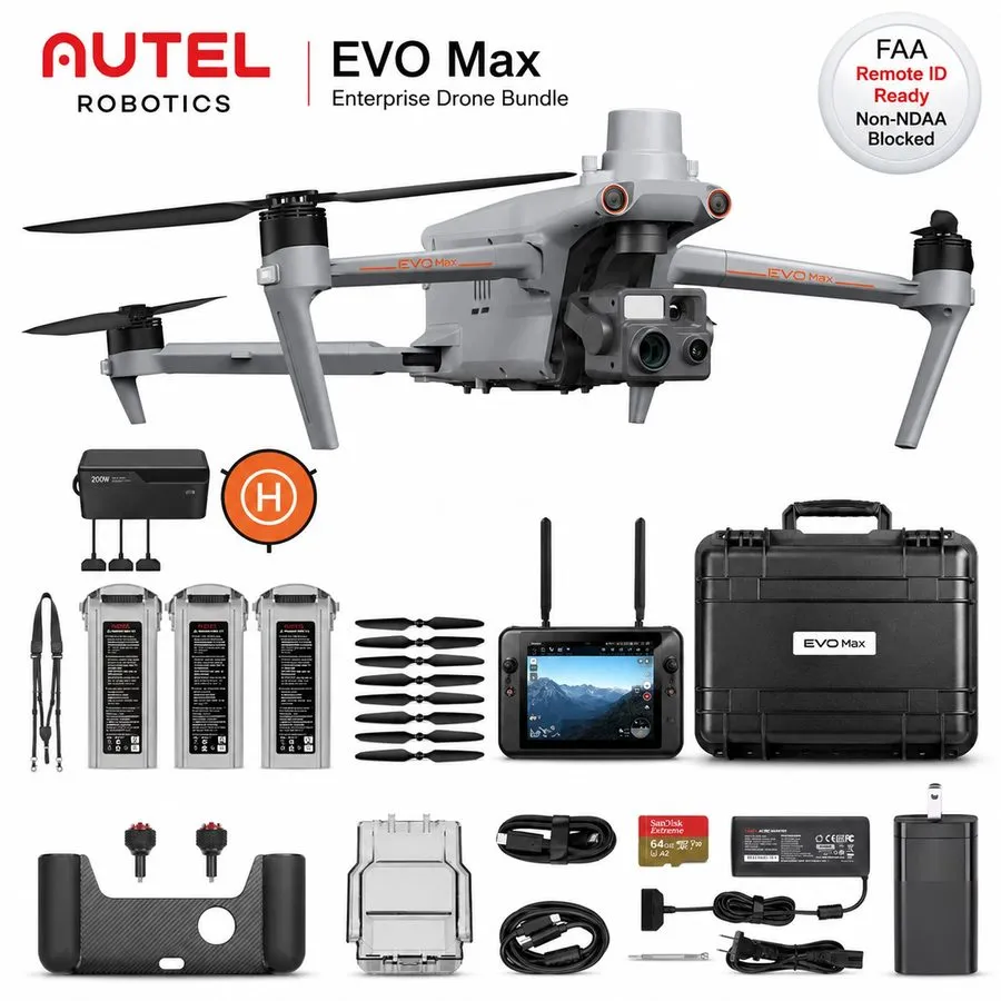 Дрон Autel EVO Max 4T 8K Enterprise Drone Thermal 10x Optical Zoom 100%
