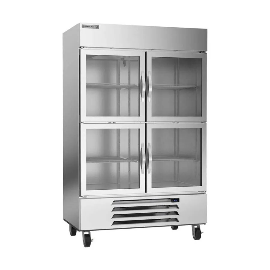 Холодильный шкаф Beverage Air HBR49HC-1-HG 52" 2-Section Reach-In Refrigerator w — фото лота 1