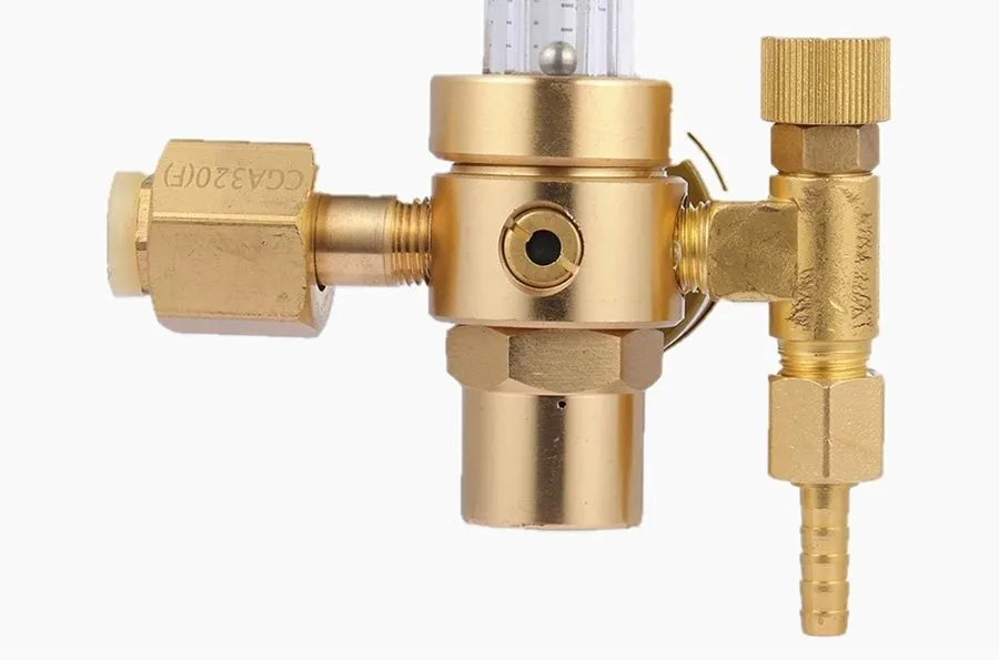 Трубопроводная арматура CO2 Gas Regulator Full Copper Flowmeter CGA-320 MIG 0-25