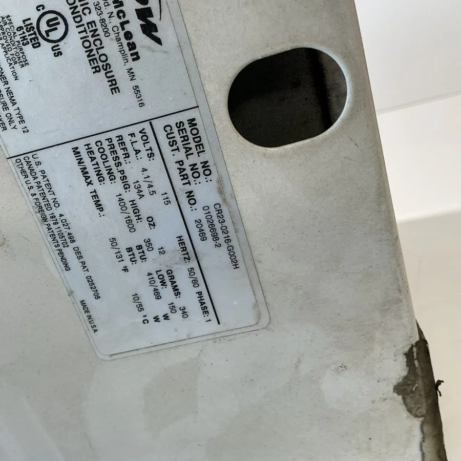 Кондиционер Electronic enclosure air conditioner model CR23-0216-G002H J-162 -s