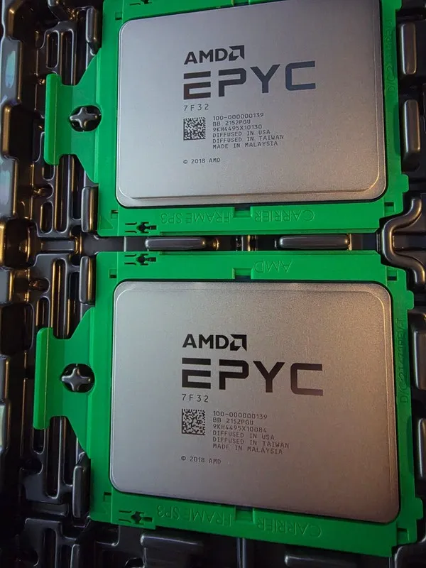 Процессор AMD EPYC 7F32 CPU processor 8 cores 16 threads 3.7GHZ up to 3.9GHZ 180 — фото лота 1