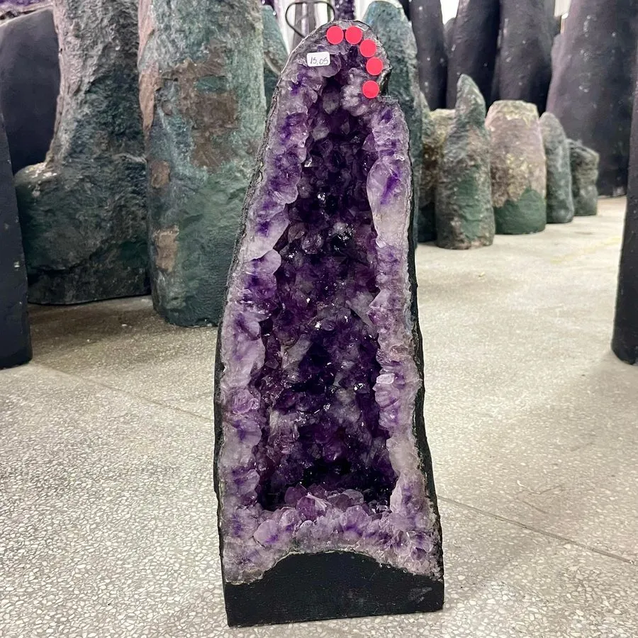 Лабораторный прибор 33.11LB TOP Natural amethyst geode quartz cluster crystal ca — фото лота 1