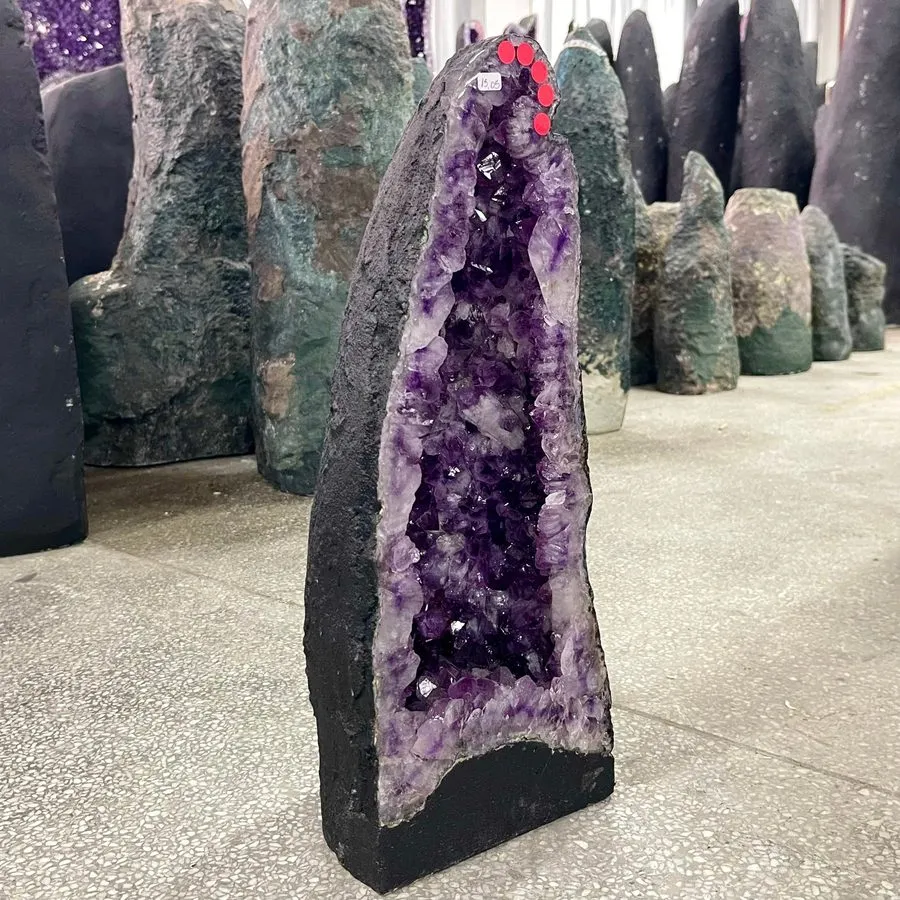 Лабораторный прибор 33.11LB TOP Natural amethyst geode quartz cluster crystal ca — фото лота 2