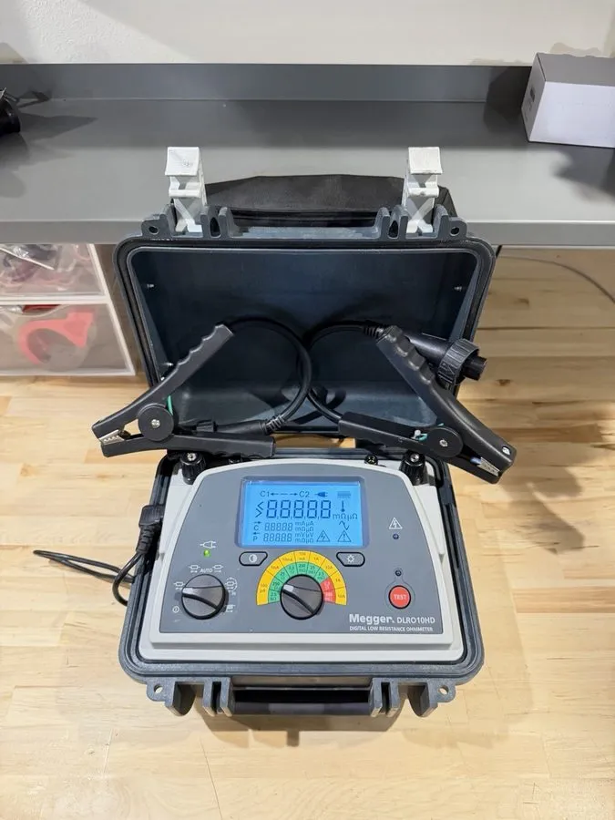 Тестер Megger DLRO10HD Digital micro ohmmeter Low resistance ohmmeter — фото лота 2