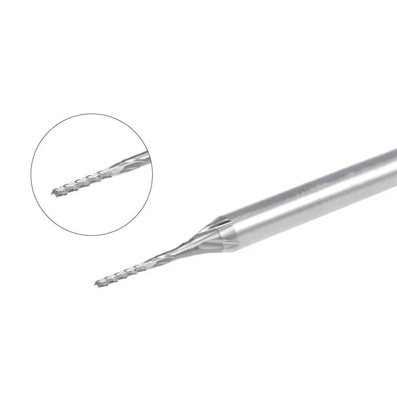 Режущий инструмент uxcell 0.7mm Carbide End Mill Engraving Milling Cutter CNC 0. — фото лота 2