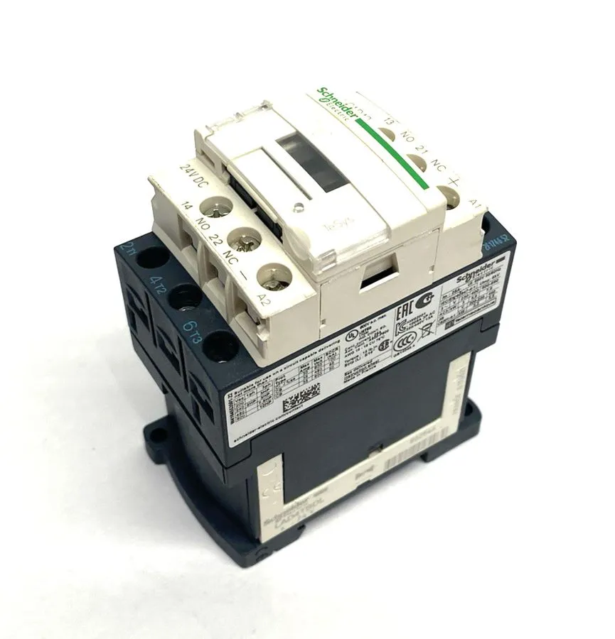 Контактор Schneider LC1D12BD TeSys Deca three-pole contactor, 12A, 24VDC, cULus