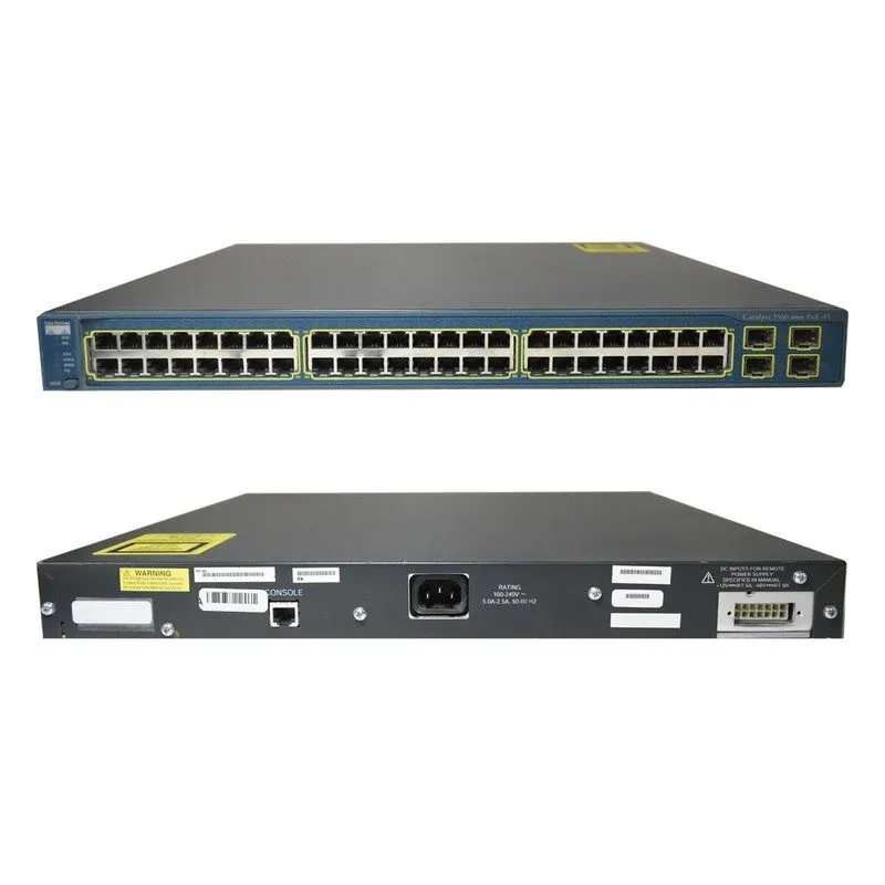 Коммутатор Cisco WS-C3560-48PS-E 3560 48 port POE switch. 90 Day's