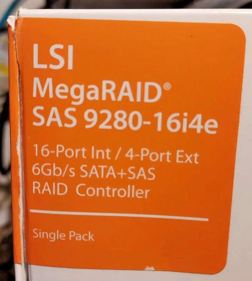 Контроллер LSI MegaRAID MR SAS 9280-16i4e 6GB/s SAS PCIe RAID Controller Card — фото лота 1