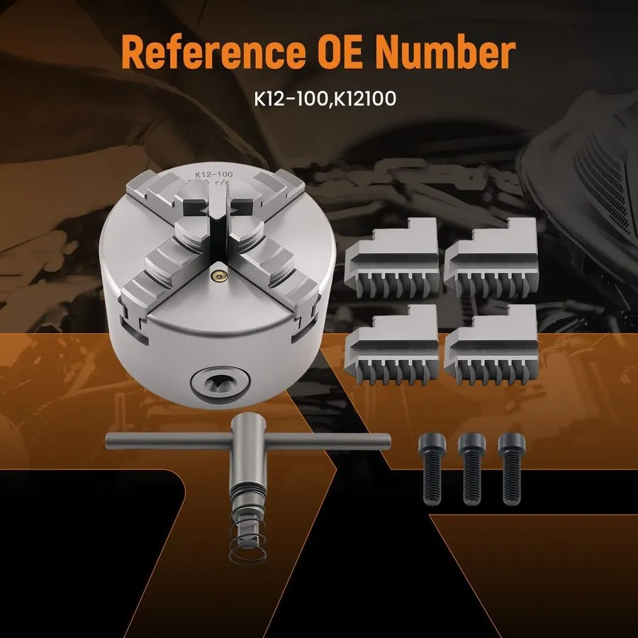 Режущий инструмент 100mm Lathe Chuck K12-100 4 Jaw Self Centering