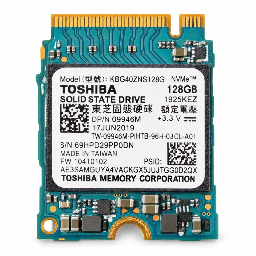 SSD-накопитель KIOXIA Toshiba BG4 128GB M.2 2230 PCIe Gen3 x4 NVMe SSD KBG40ZNS1