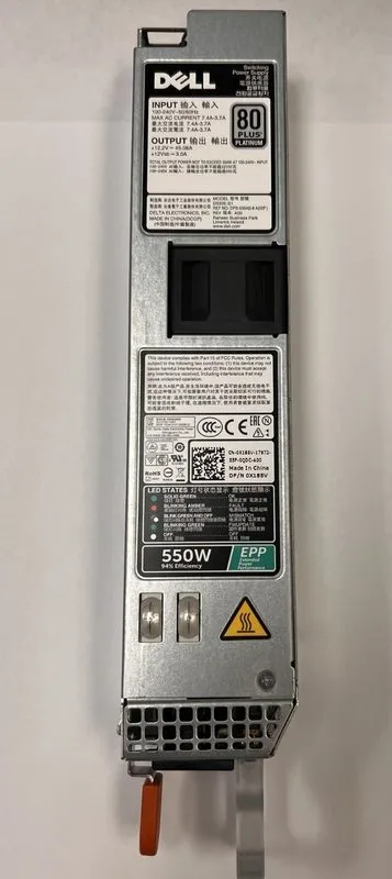 Комплектующее сервера Dell PowerEdge R430 550 W Hot Swap 1U Server Power Supply  — фото лота 1
