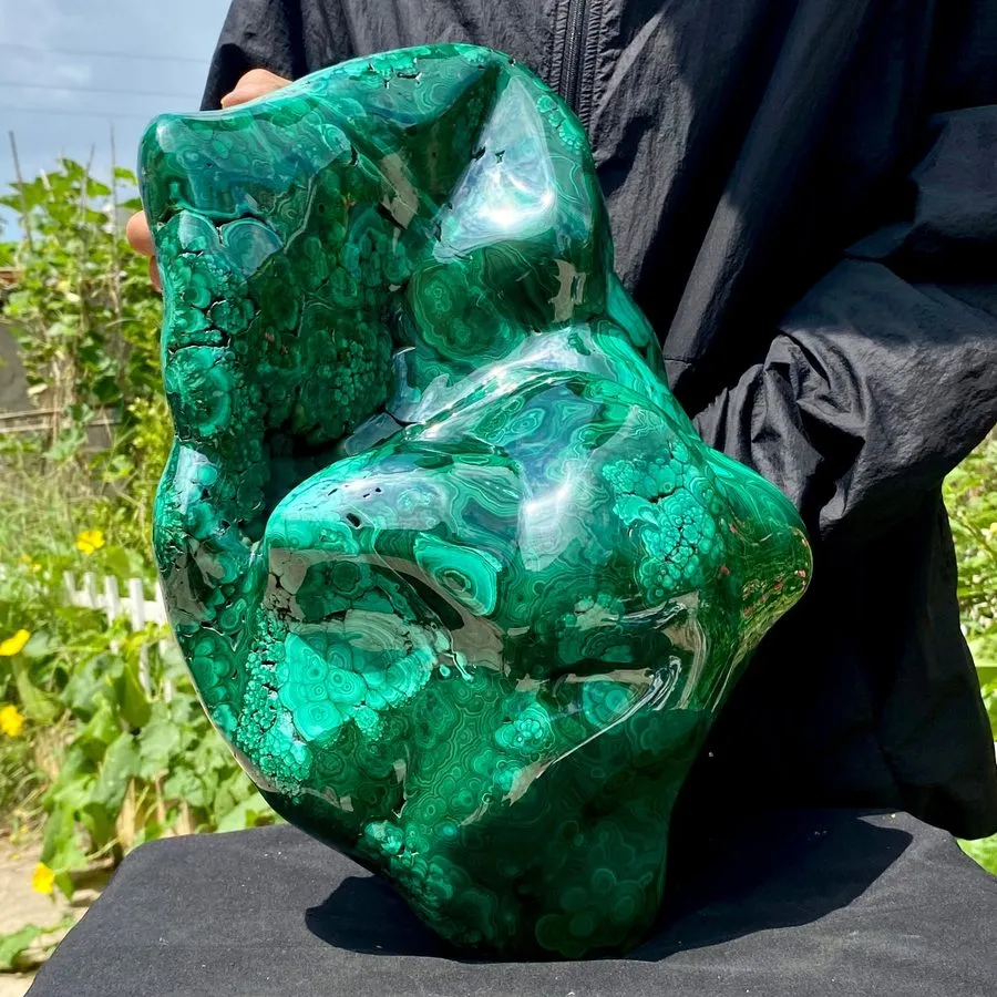 Лабораторный прибор 52.58LB Natural Polished Malachite Mineral freeform specimen
