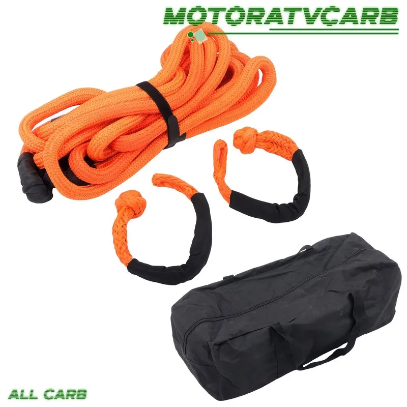 Такелажная скоба 1in × 30ft Kinetic Recovery Rope with 2 Soft Shackle Kit 34000l