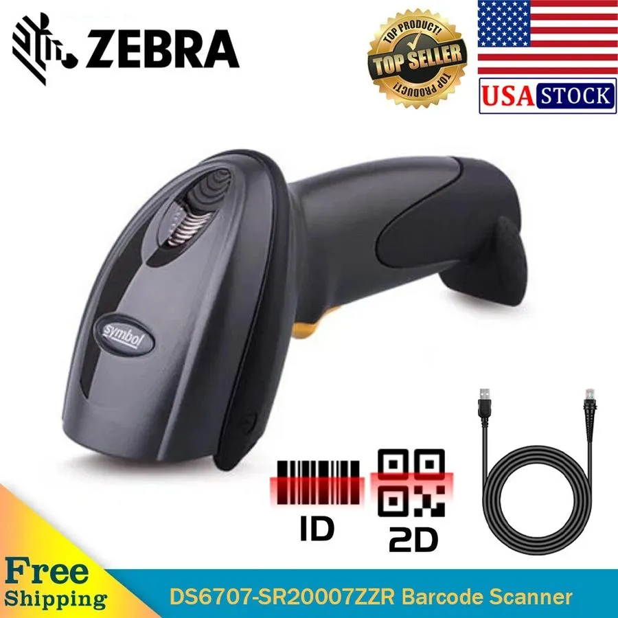 Сканер штрих-кода Motorola Symbol DS6707 1D 2D Laser Imager Barcode Scanner DS67