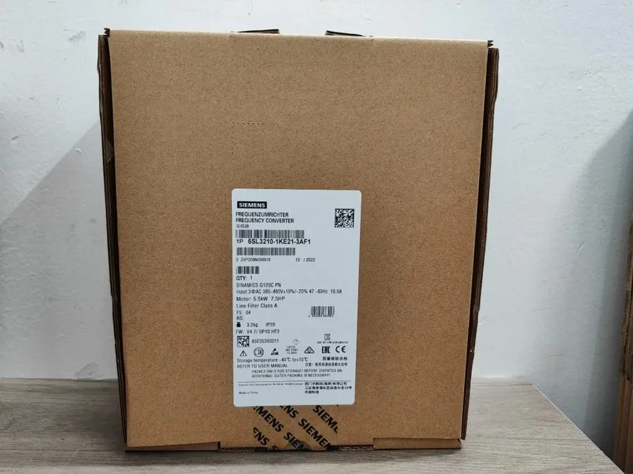 Частотный преобразователь SIEMENS 6SL3210-1KE21-3AF1 SINAMICS G120C PN 5.5KW 7.5