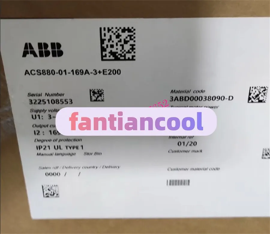 Частотный преобразователь ABB ACS880-01-169A-3+E200 Inverter