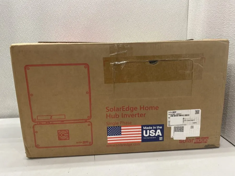Инвертор SolarEdge Home Hub Single Phase Inverter 240 VAC 7600W White (USE7600H- — фото лота 1