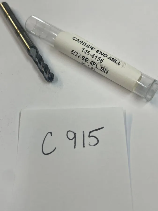 Режущий инструмент HTC 5/32" DIAMETER CARBIDE ENDMILL 145-4156. 4 FL BALL. 9/16" — фото лота 1