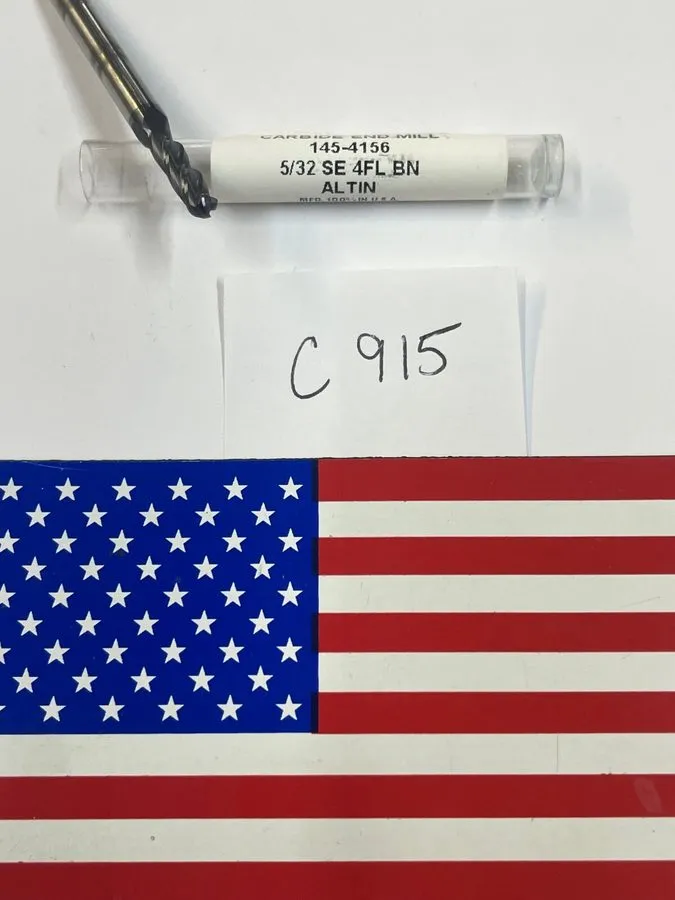 Режущий инструмент HTC 5/32" DIAMETER CARBIDE ENDMILL 145-4156. 4 FL BALL. 9/16" — фото лота 2