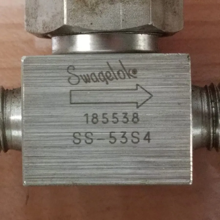Клапан Swagelok SS-53S4 Stainless Steel Lift Check Valve FNSP