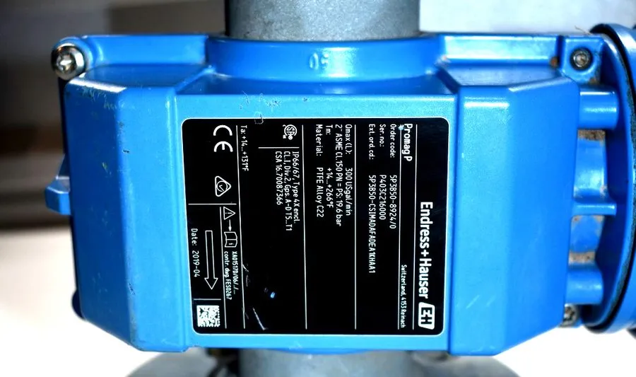 Расходомер Endress Hauser 5P3B50-8924/0 Promag 300 P Flowmeter 2" 5P3B50-CSIMADA — фото лота 2