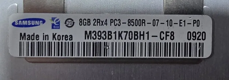 Модуль памяти Lot 4x Samsung 8GB 2Rx4 PC3-8500R DDR3 ECC RDIMM Server RAM M393B1