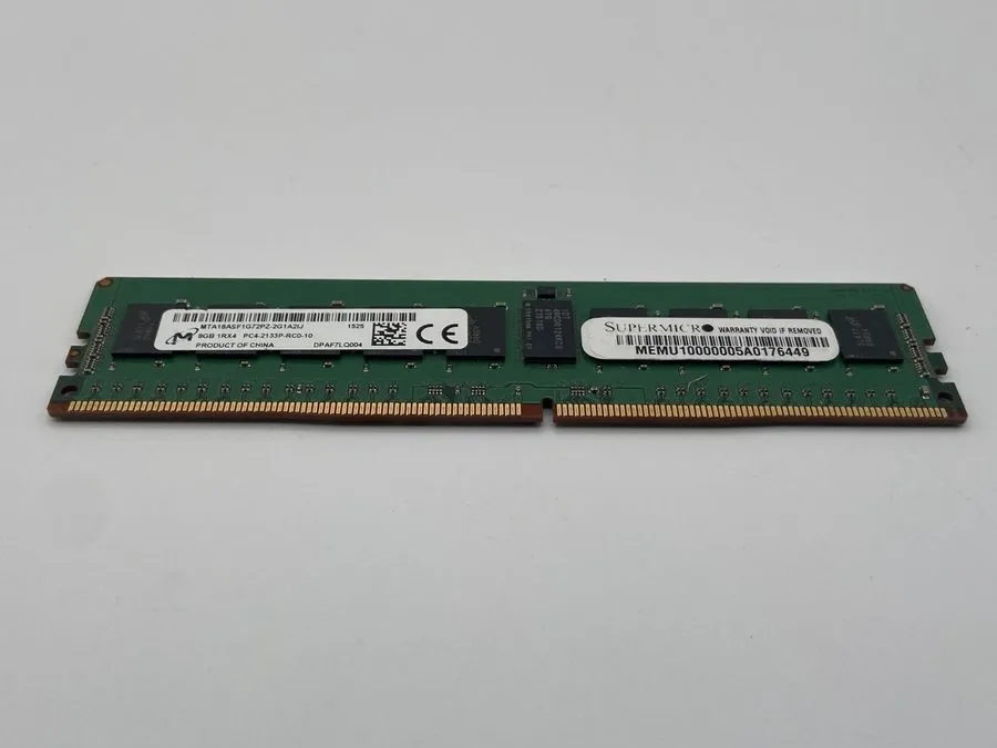Модуль памяти Micron 8GB (1x8GB) 2133MHz MTA18ASF1G72PZ-2G1A2IJ 1RX4 PC4-2133P S