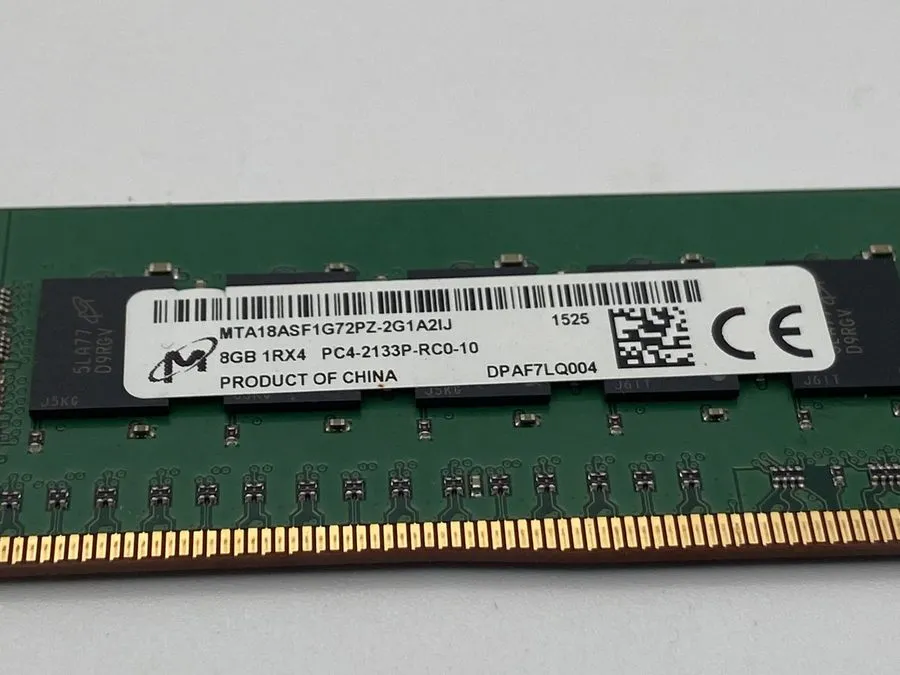 Модуль памяти Micron 8GB (1x8GB) 2133MHz MTA18ASF1G72PZ-2G1A2IJ 1RX4 PC4-2133P S — фото лота 2