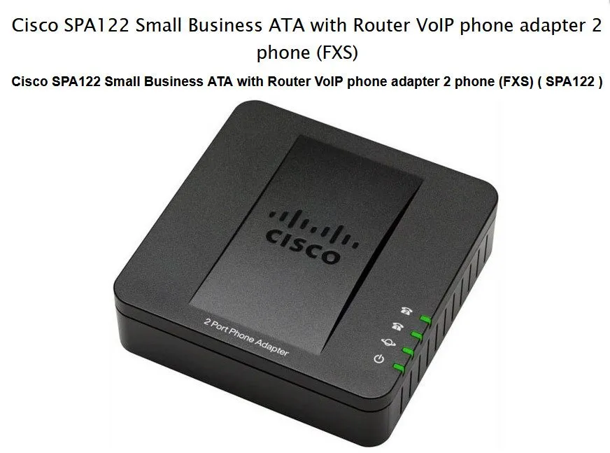 VoIP-шлюз Cisco SPA122 ATA SIP V05 ATA with router