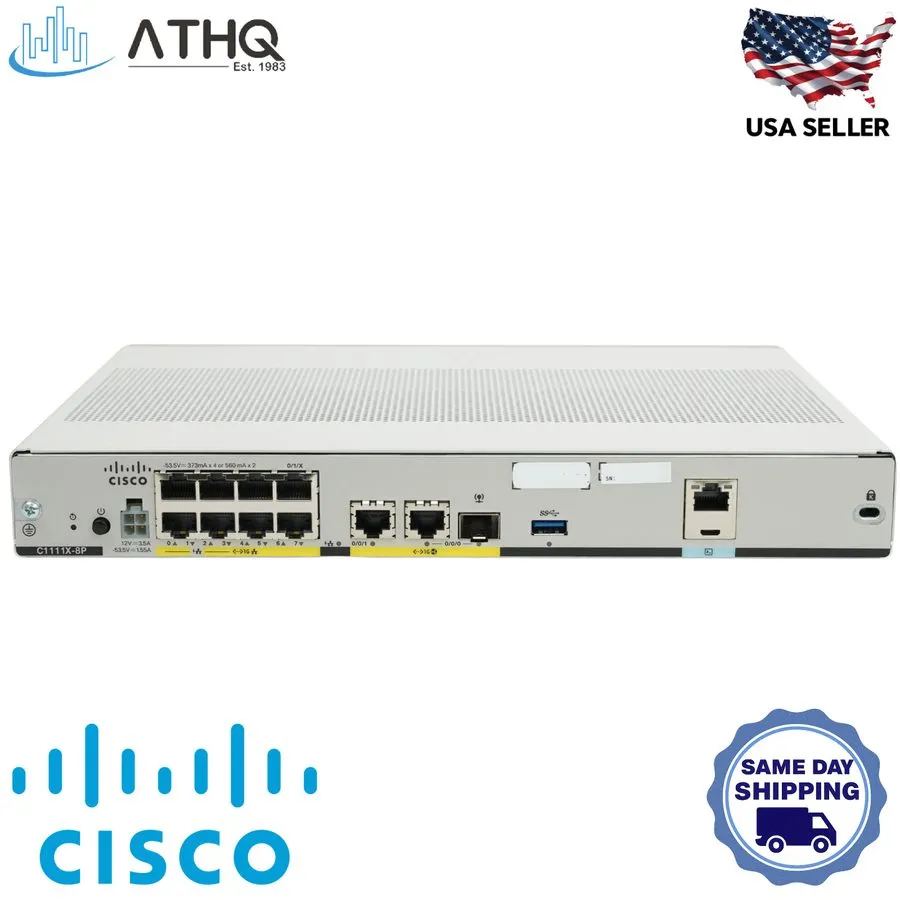 Маршрутизатор Cisco C1111-8P ISR 1100 8-Port GE PoE+ Dual WAN Router