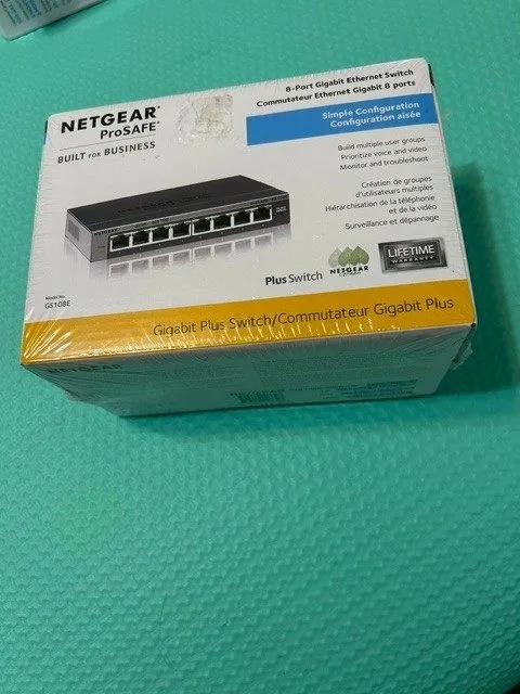 Коммутатор Netgear ProSAFE GS108E v2 Plus 8-Port Gigbit Ethernet Switch